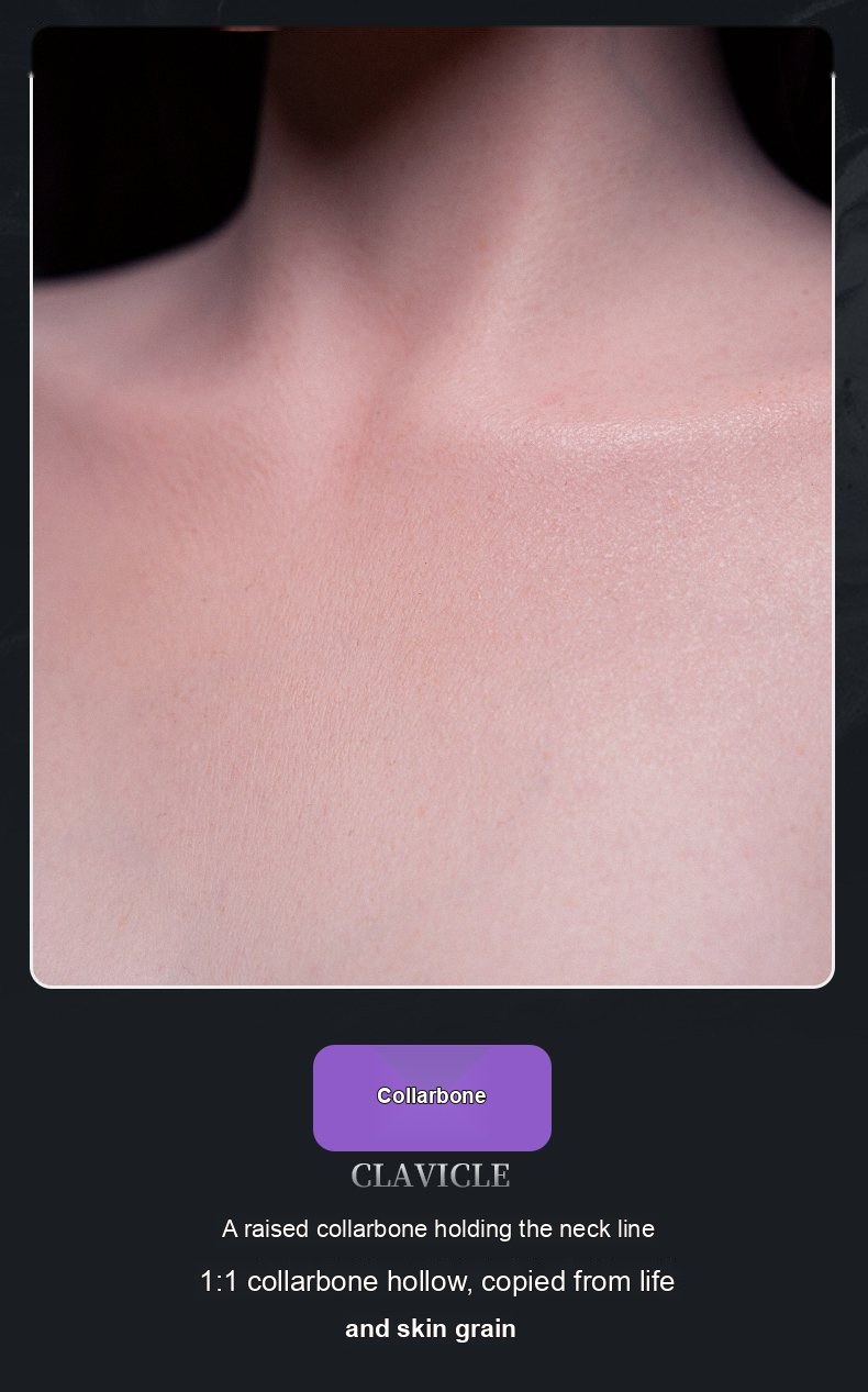 Ruo Yan skin-texture silicone sex doll close-up 1 — pores, grain, and surface