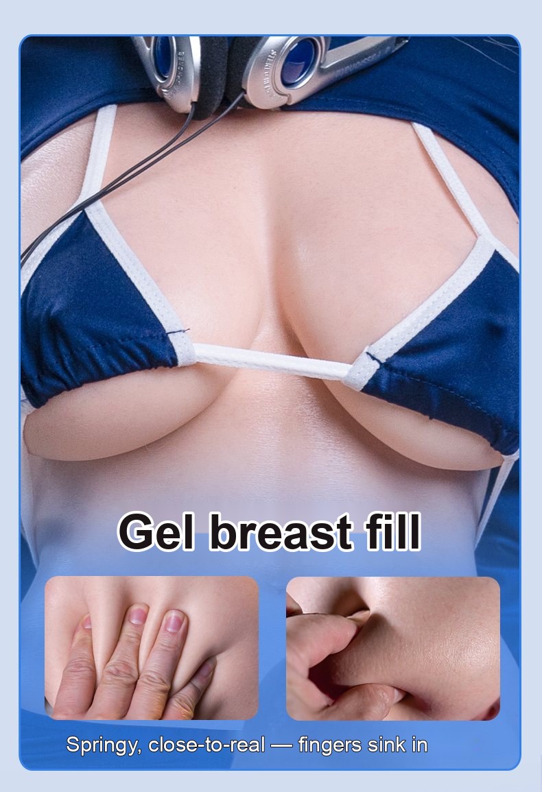 Xia En skin-texture silicone sex doll close-up 4 — pores, grain, and surface