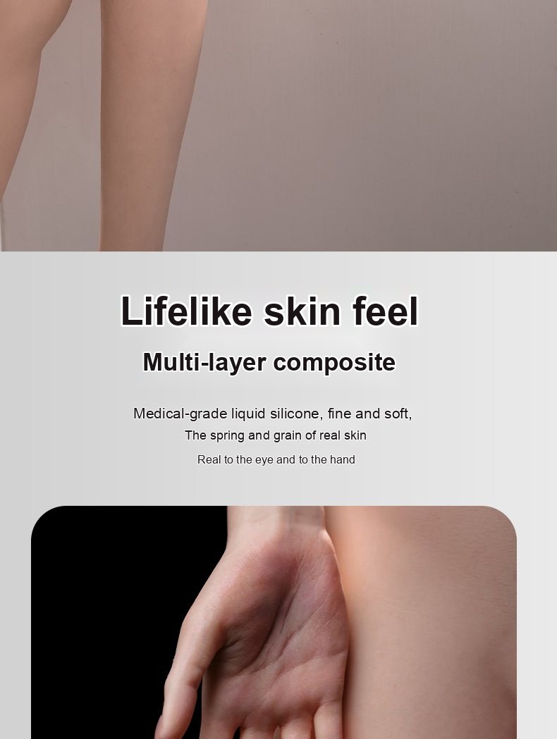 Yu Meng skin-texture silicone sex doll close-up 1 — pores, grain, and surface